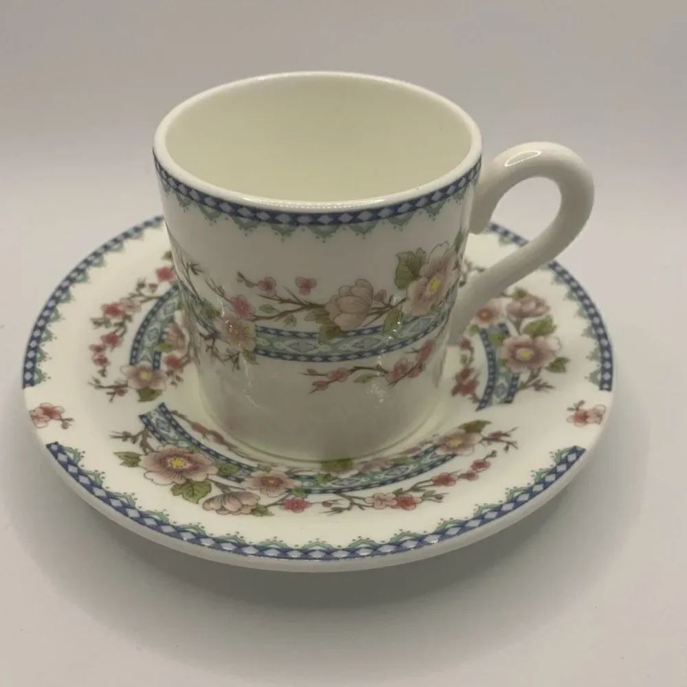Coalport April Pattern China Cup and Saucer